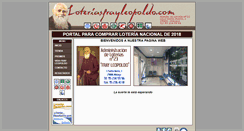 Desktop Screenshot of loteriasfrayleopoldo.com